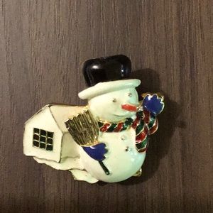 Snowman pin.